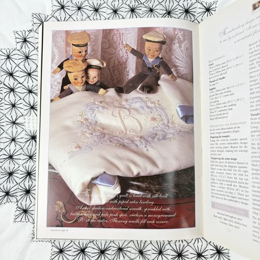 VTG 1998 Inspirations Embroidery Magazine #17 Floral Cottage Needlepoint